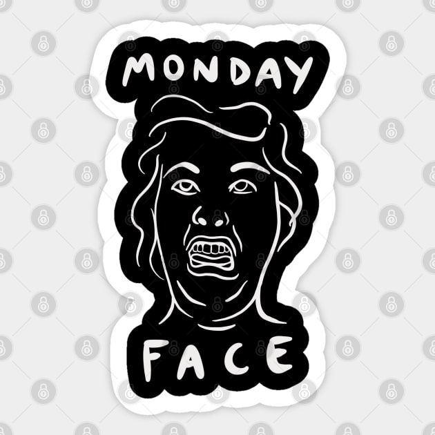 Monday Face Sticker by isstgeschichte